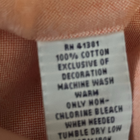 Ralph Lauren The Iconic Oxford Shirt Men's Sz L Soft Peachy Orange Color-Salmon - Picture 7 of 9